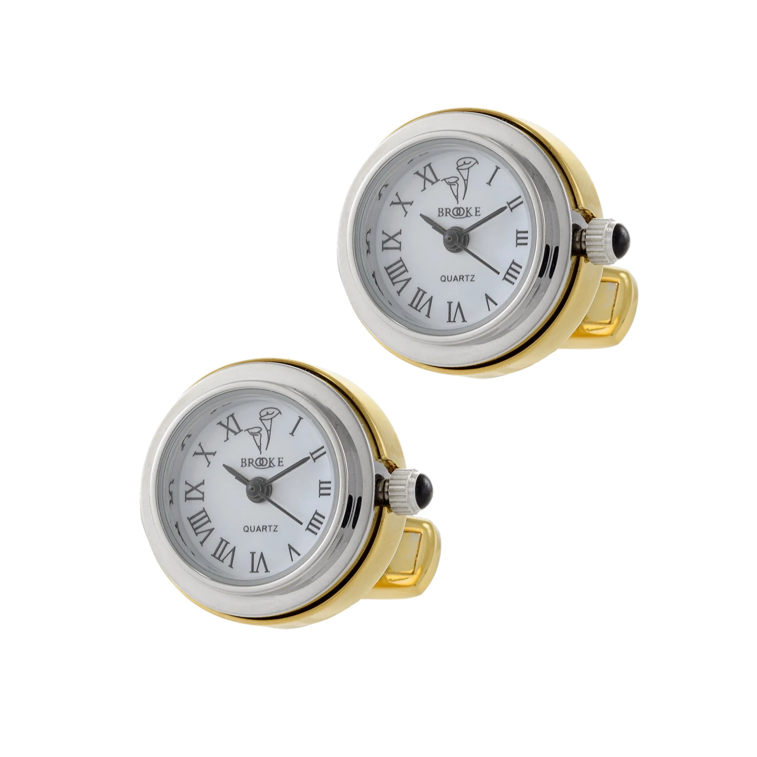 Louis Martin 18KT Yellow Gold Vermeil Watch Design Cufflinks