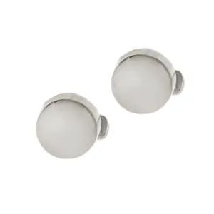 Louis Martin Sterling Silver Round Cufflinks