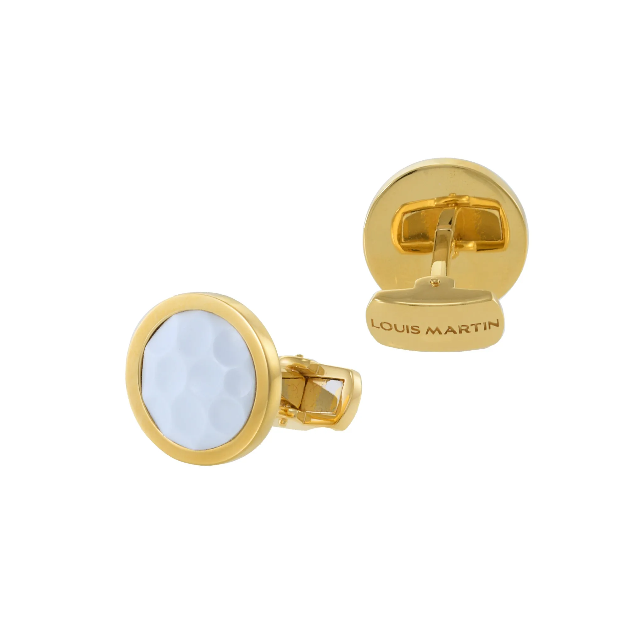 Louis Martin Vermeil Golf Ball Cufflinks