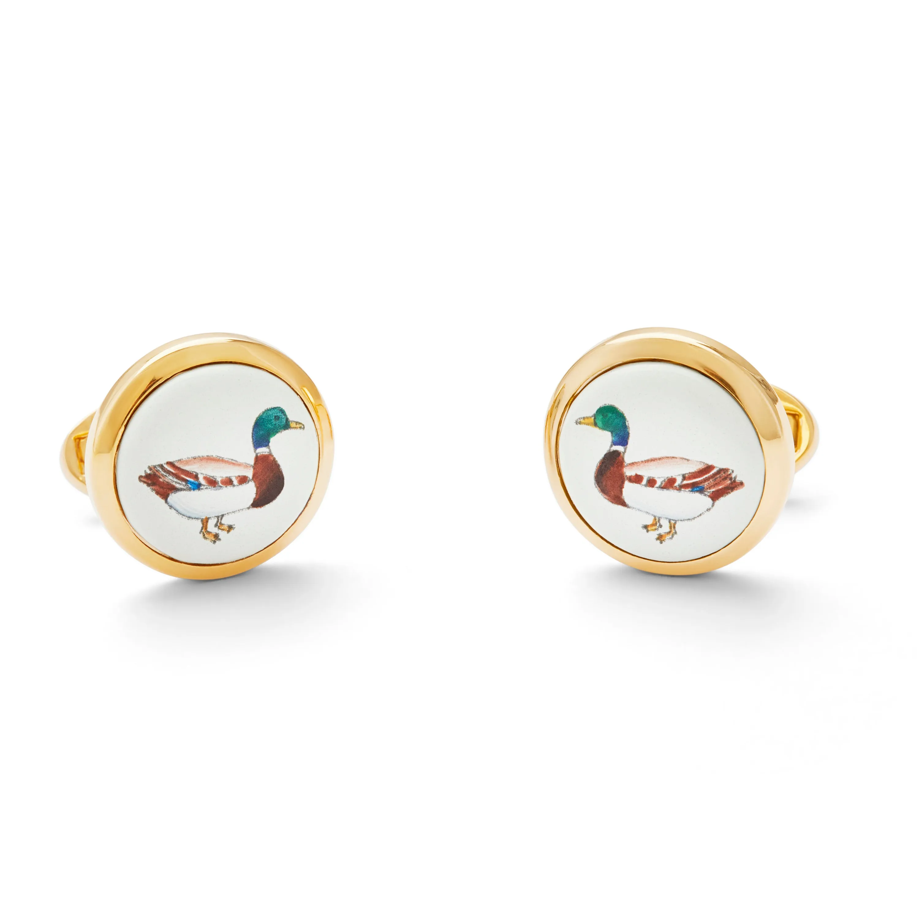 Mallard Enamel Cufflinks