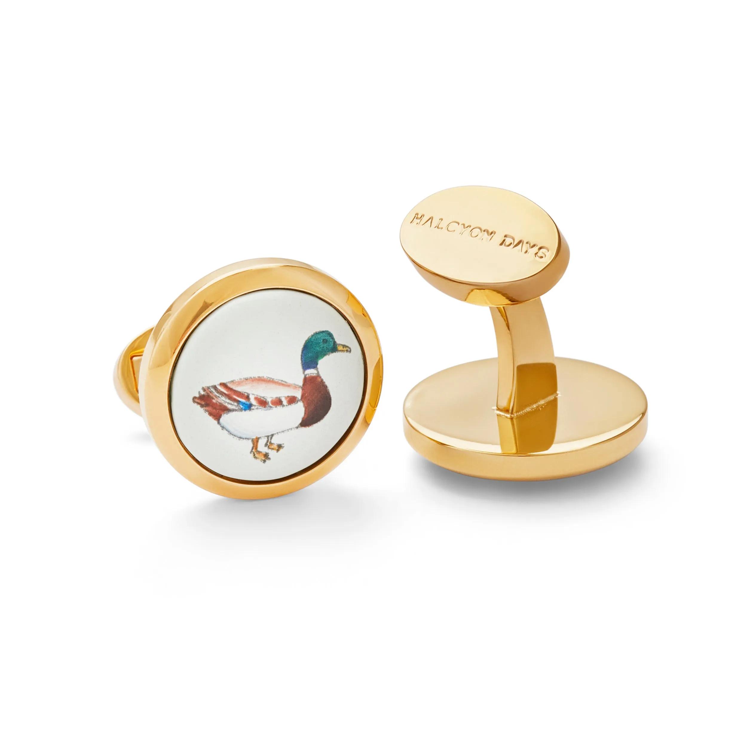 Mallard Enamel Cufflinks