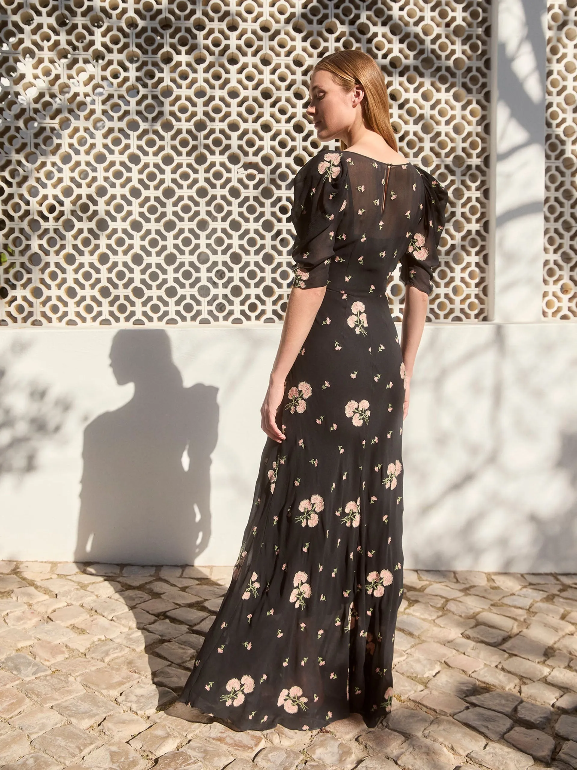 Paloma dandelion embroidery dress