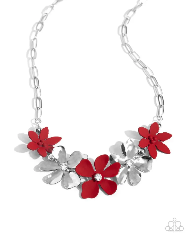 Paparazzi Necklace ~ Mythically Metallic - Red