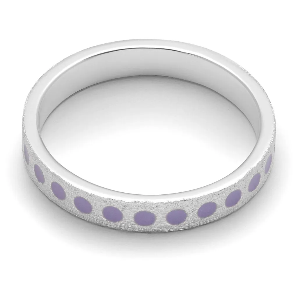 Pattern Ring silver - Purple