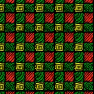 Permanent Vinyl -Rasta Kente Squares- Permanent Vinyl / Printed Permanent Vinyl