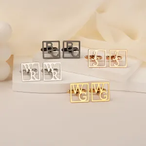 Personalized Initial Cuff Links