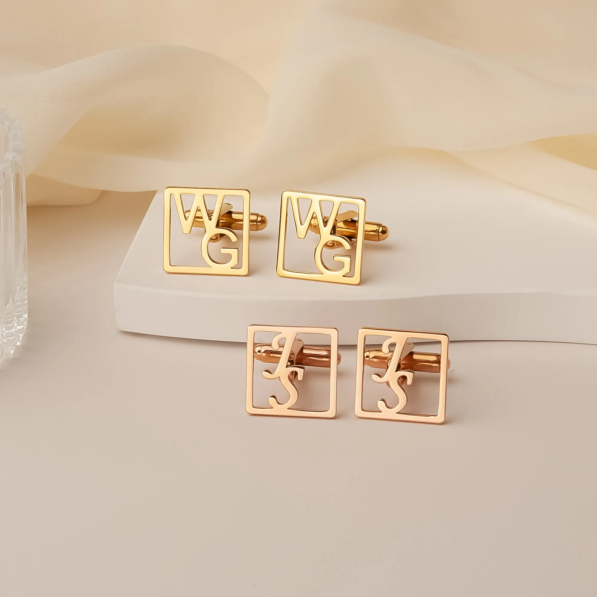 Personalized Initial Cuff Links