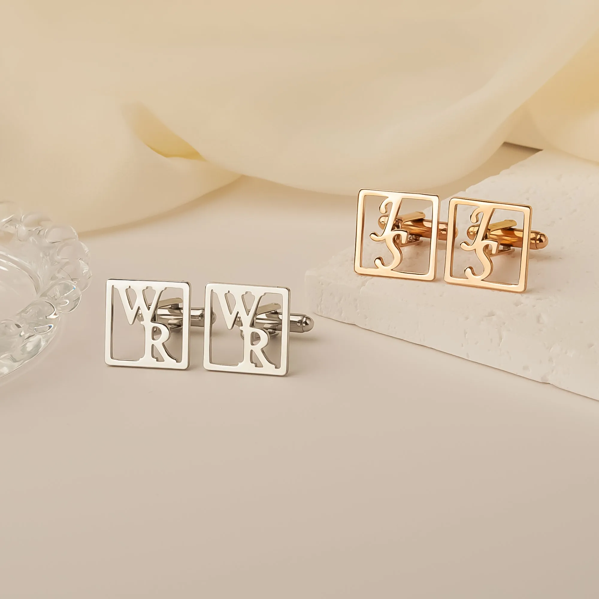 Personalized Initial Cuff Links