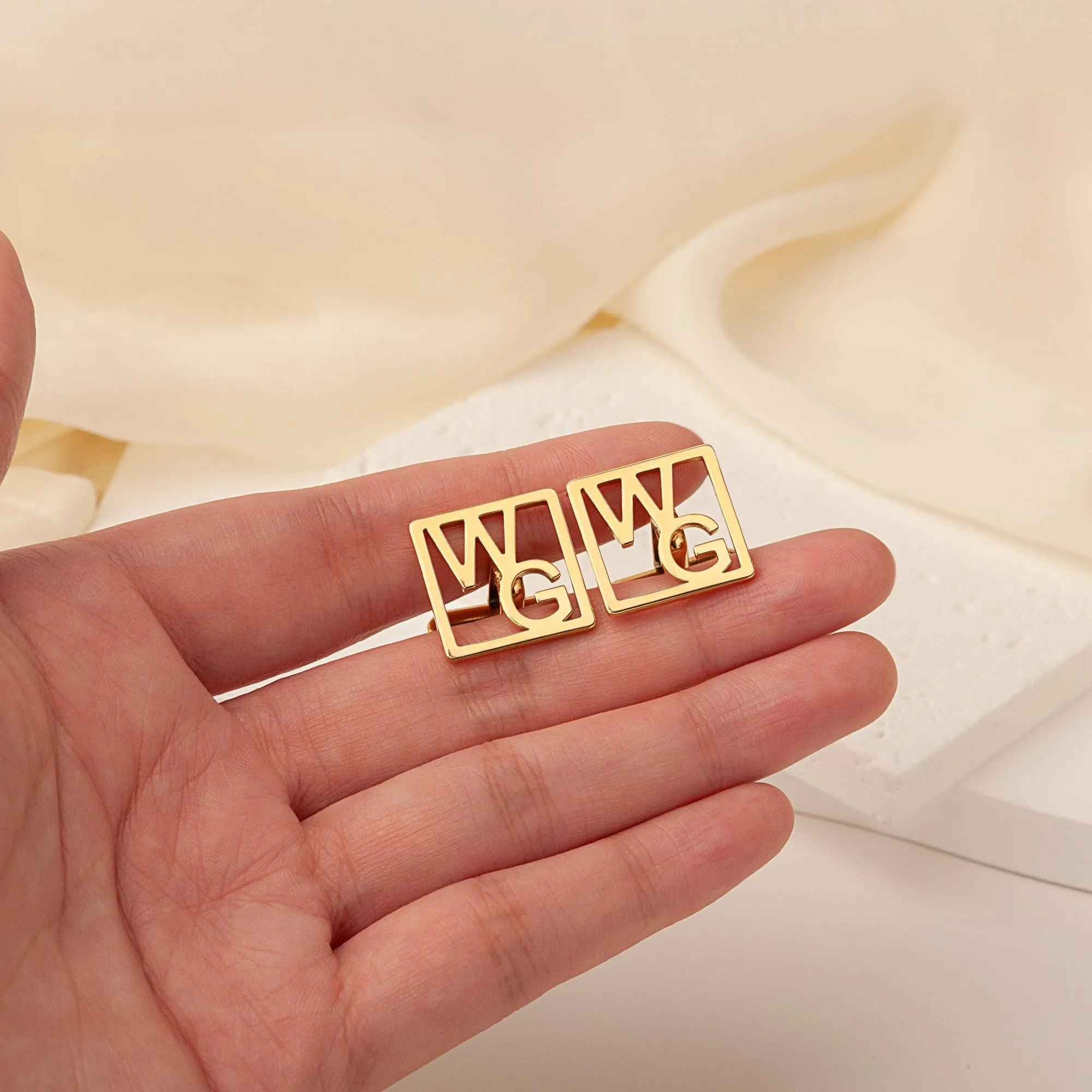 Personalized Initial Cuff Links