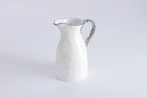 Pitcher White w/ Silver