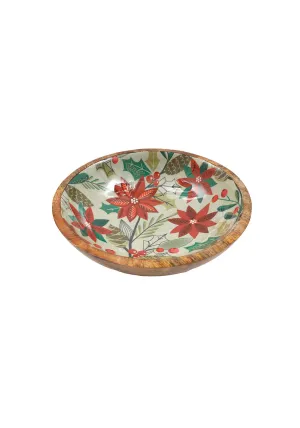 Poinsettia Enamel Bowl