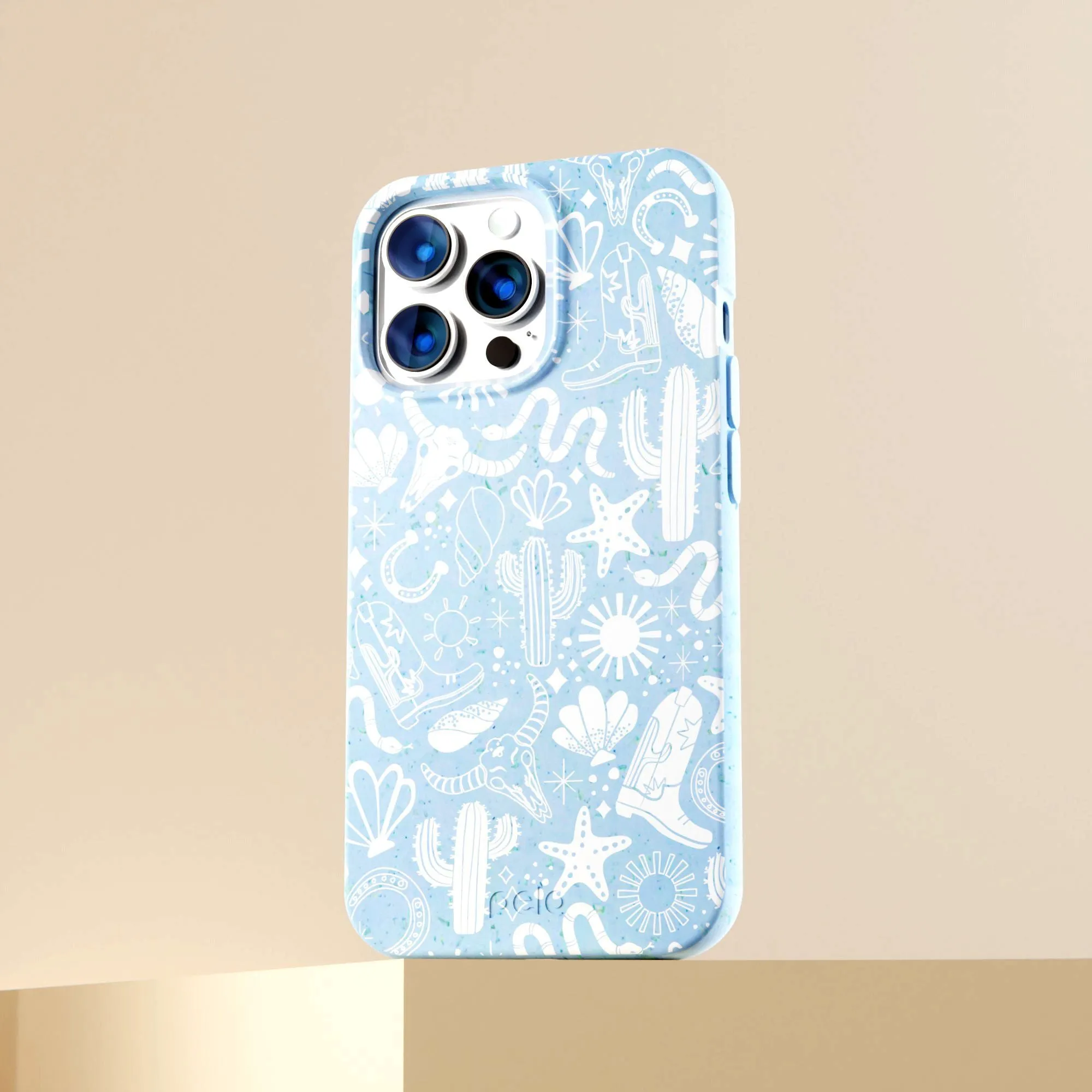 Powder Blue Coastal Rodeo iPhone 12 Pro Max Case