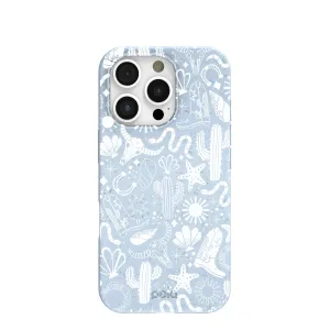 Powder Blue Coastal Rodeo iPhone 16 Pro Case