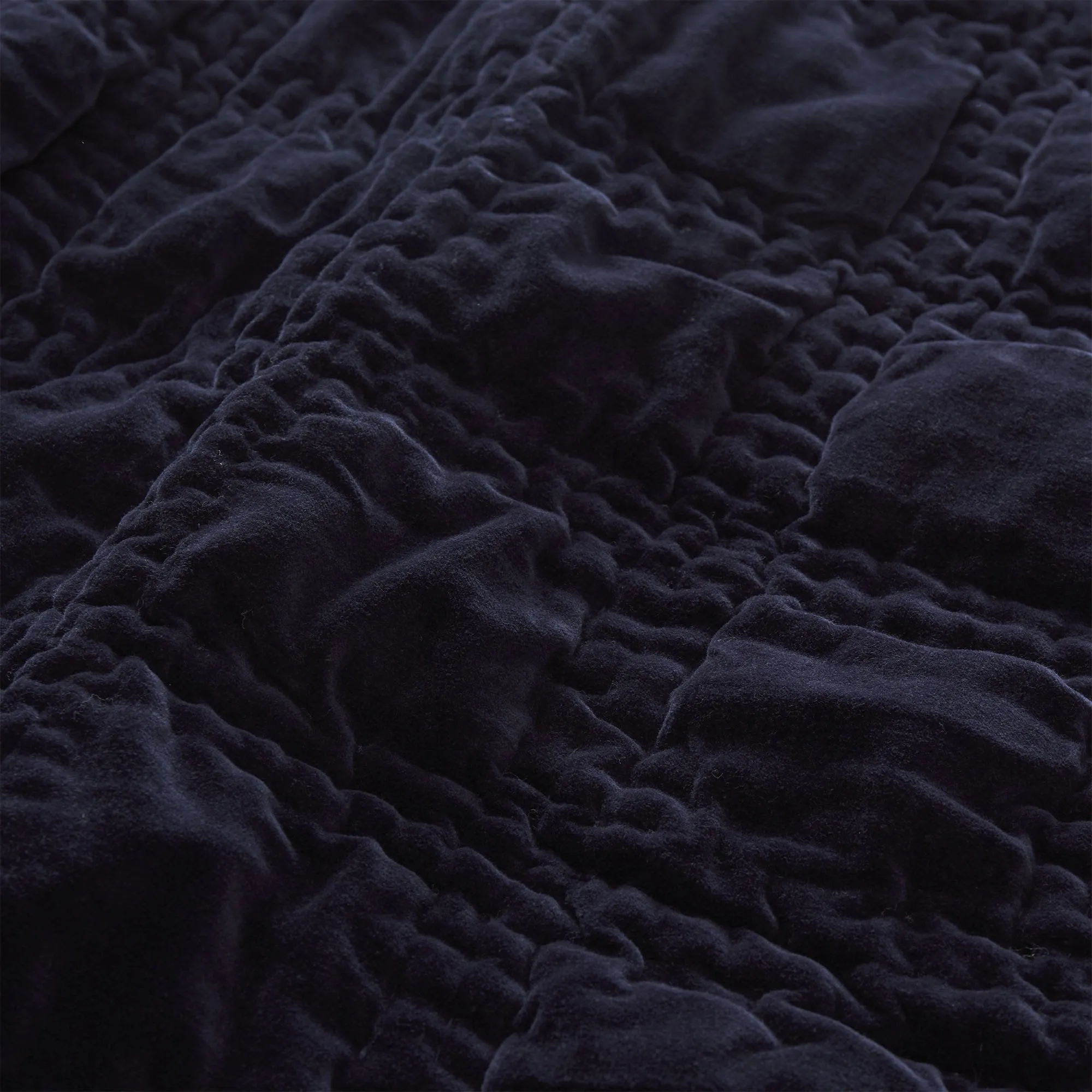 Samana Velvet Quilt [Dark blue]