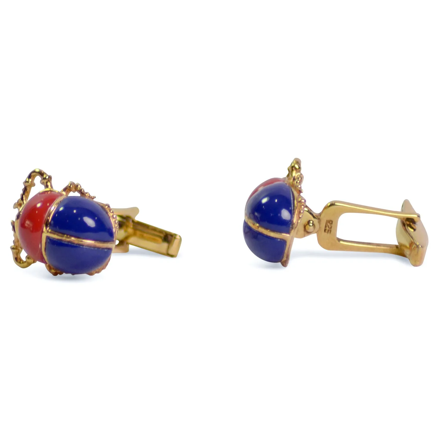 Scarab Beetle Gold Cufflinks