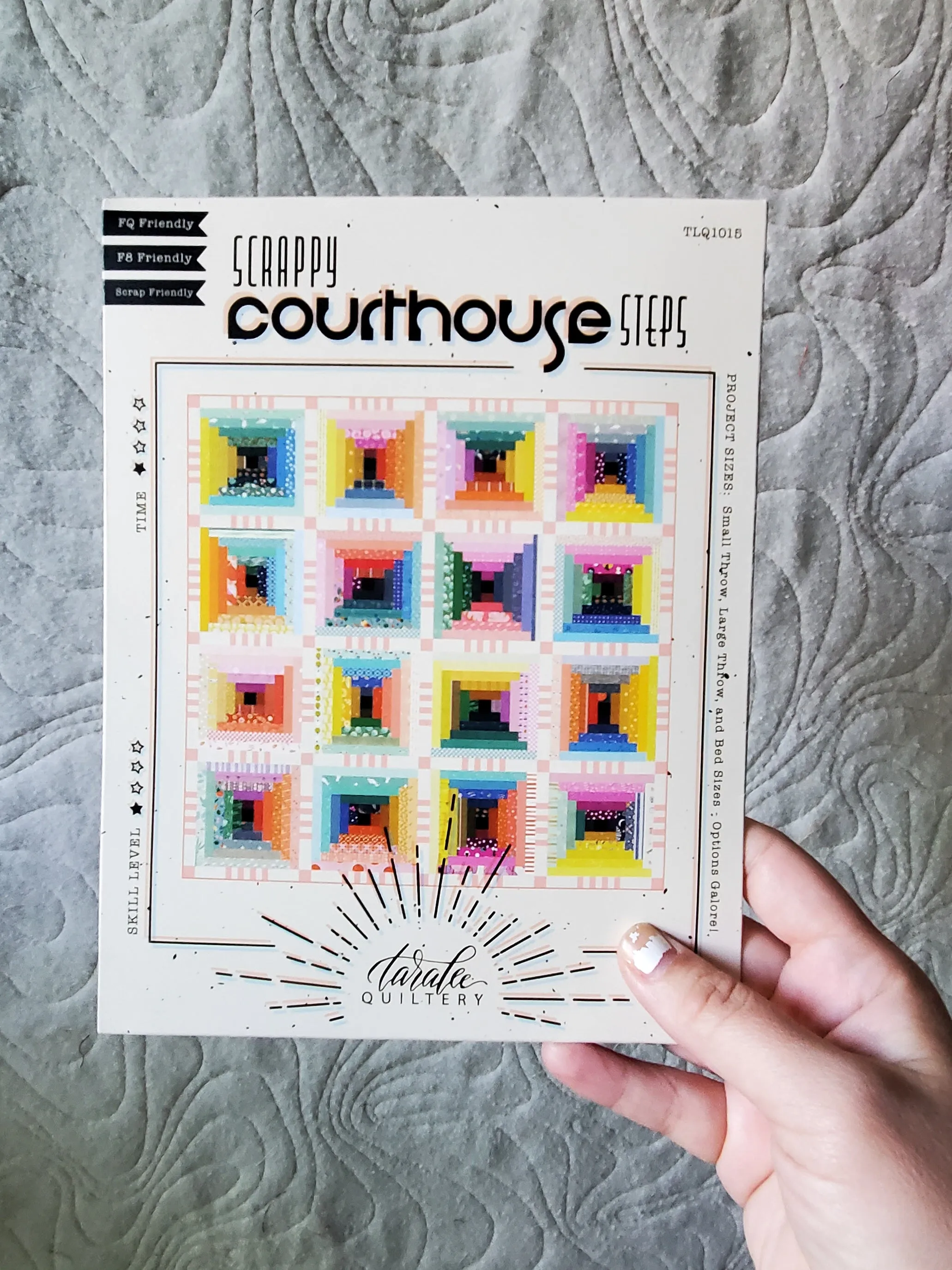 Scrappy Courthouse Steps PRINTED Pattern