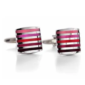 Show Your Stripes Pink Cufflinks