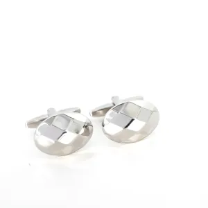 Silver Half Paragon  Cufflinks