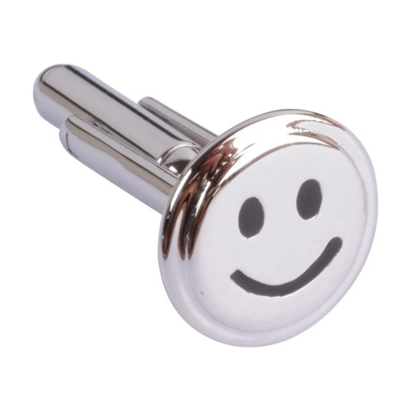 Silver Smiley Face Cufflinks