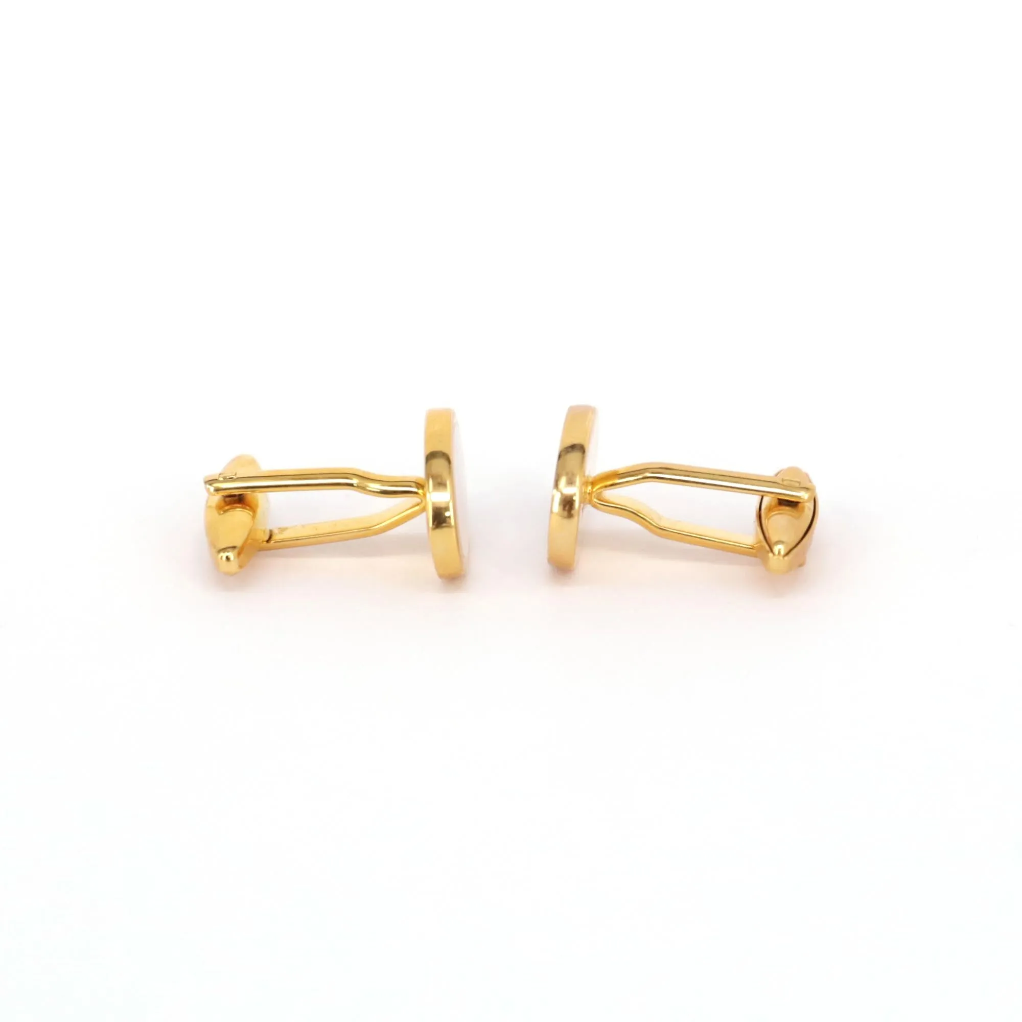 Small Size MOP Gold Cufflinks