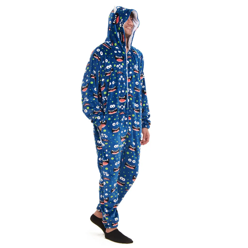 Snuggs Blanket Onesie Blue monster