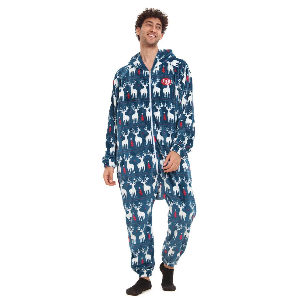 Snuggs Blanket Onesie Dark blue Christmas