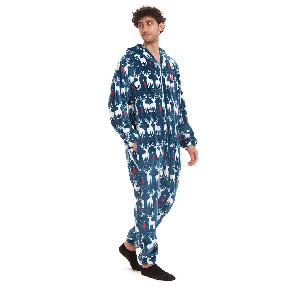 Snuggs Blanket Onesie Dark blue Christmas