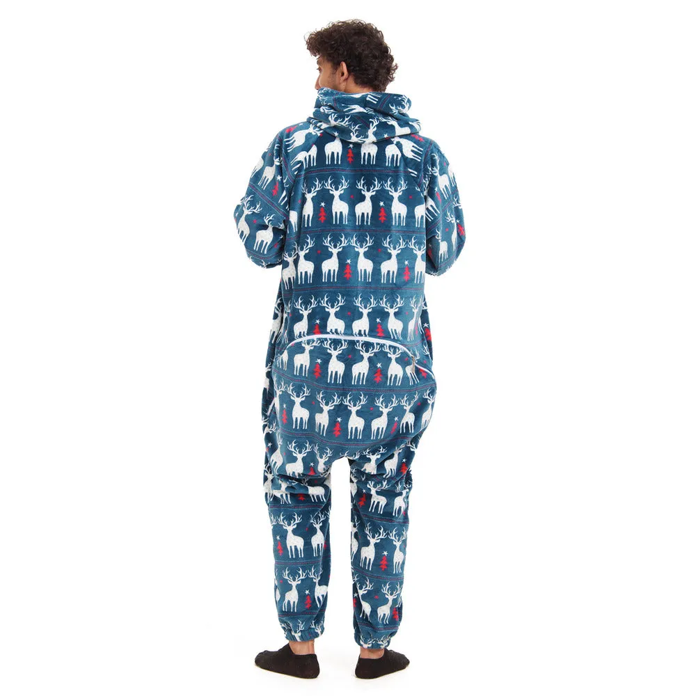 Snuggs Blanket Onesie Dark blue Christmas