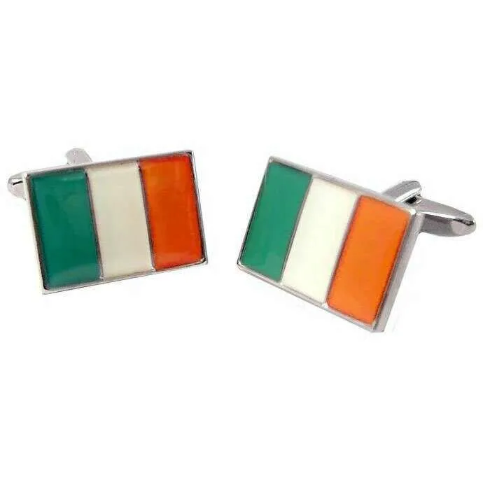 Sophos Irish Flag Cufflinks - Green/White/Orange