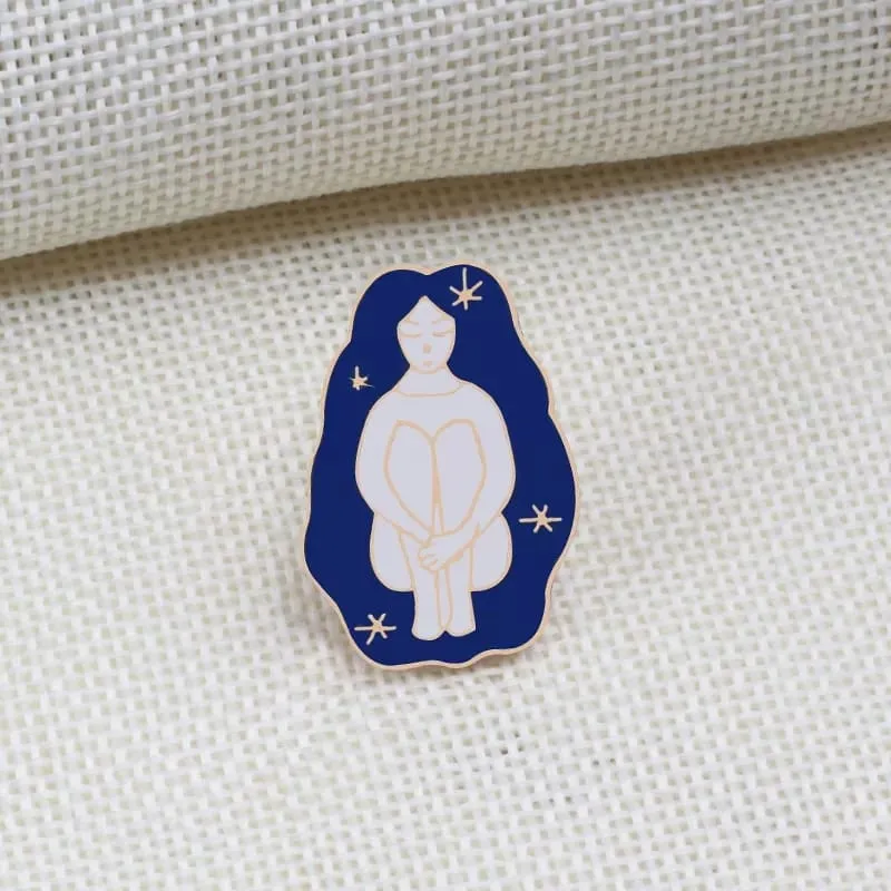 Space Travel Enamel Pin