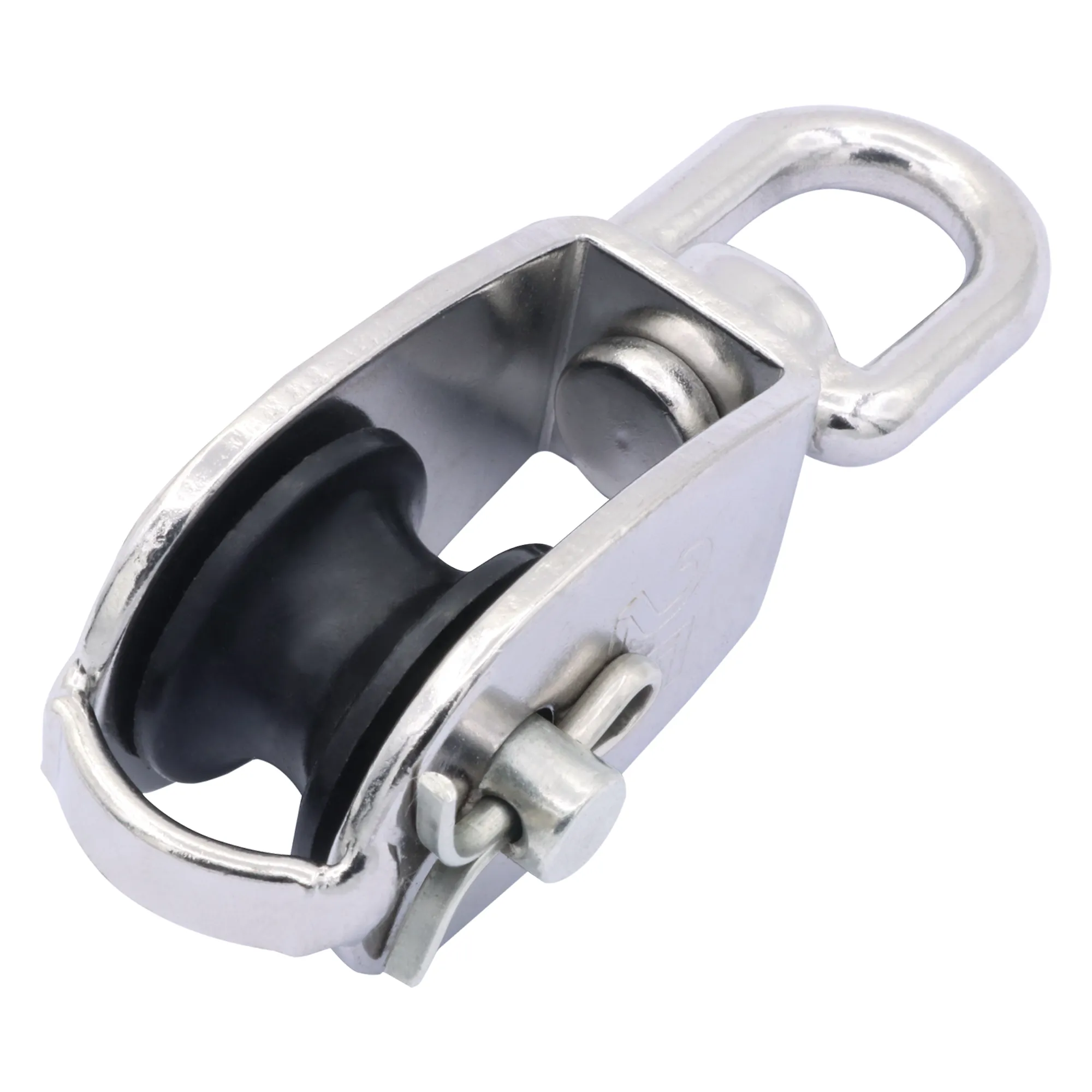 Type 304 Stainless Steel Swivel Block with Nylon Sheave