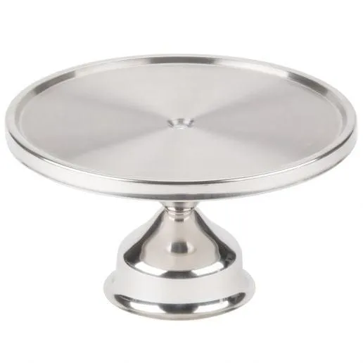 Winco CKS-13 Stainless Steel 13" Cake Stand | Denson CFE