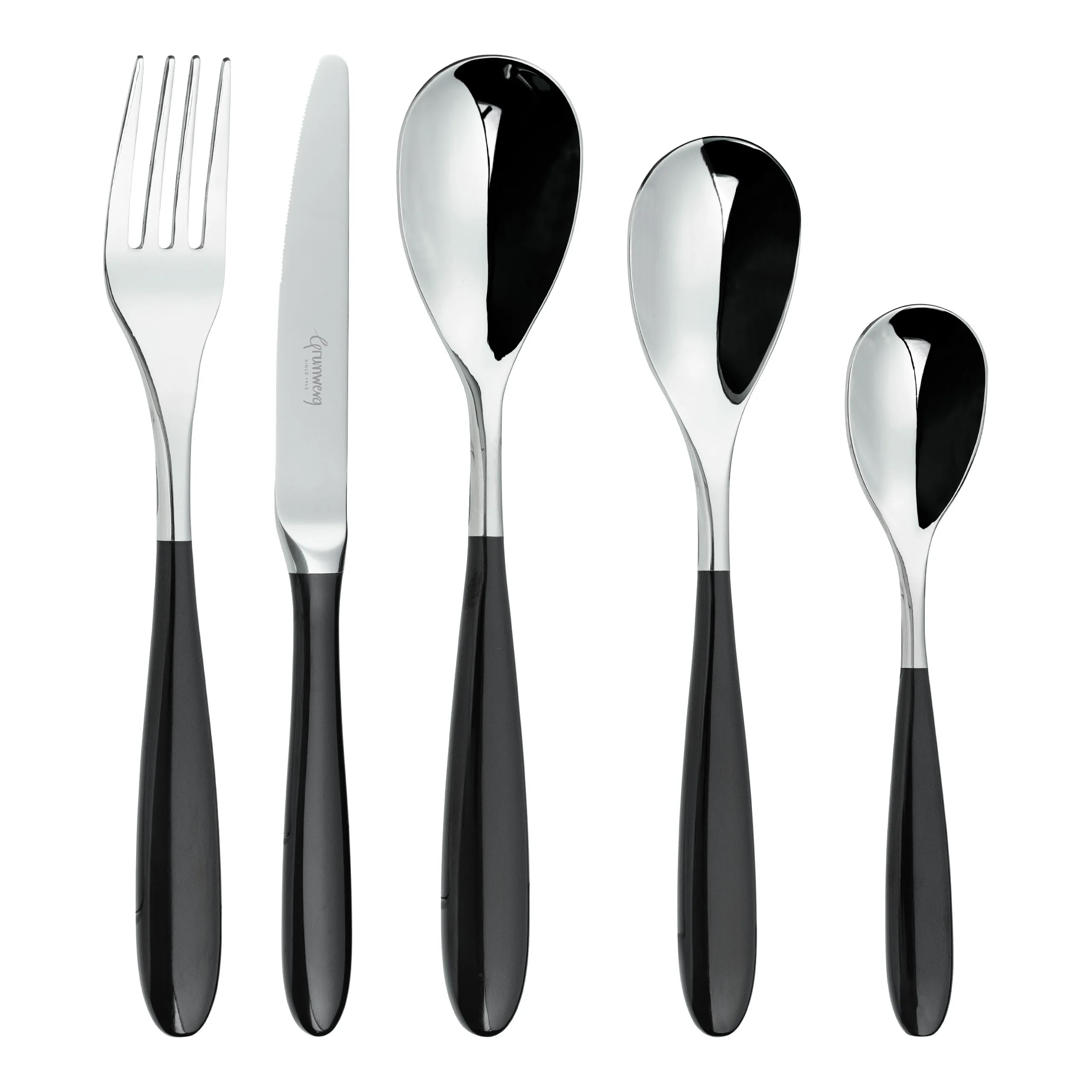 Yin & Yang Black 26 Piece Cutlery Set